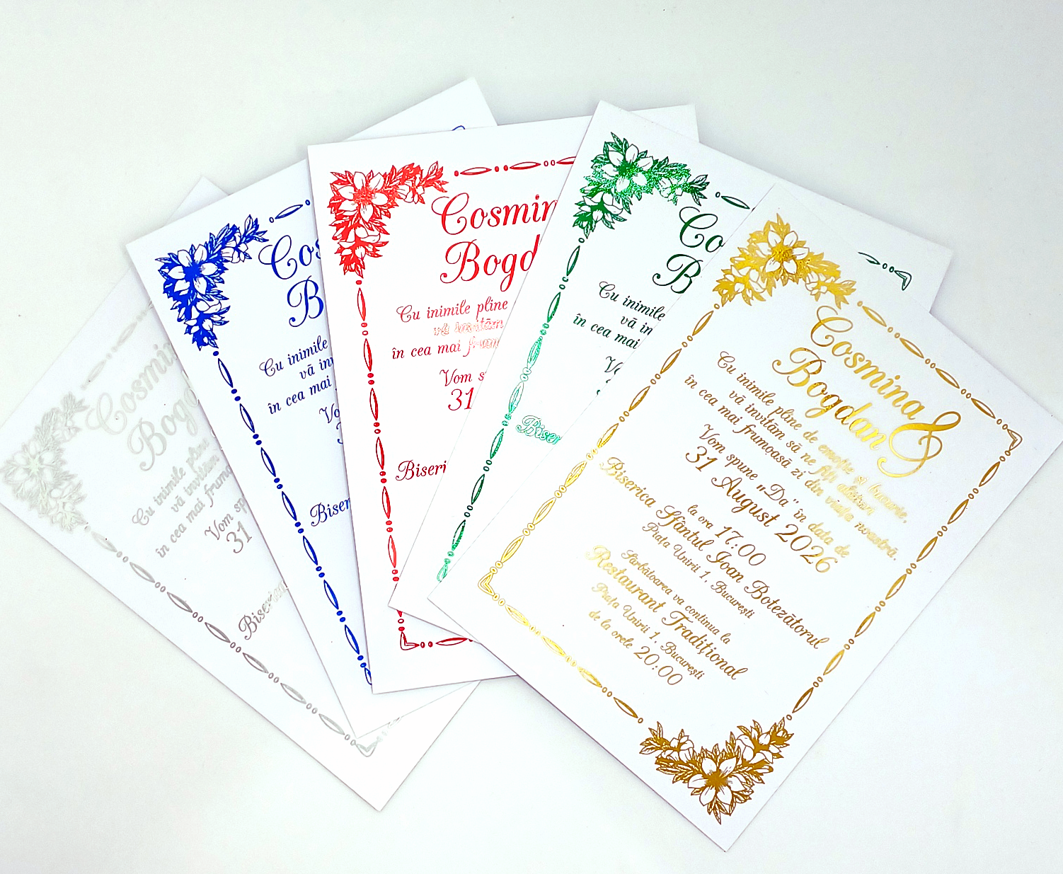 Invitatii Premium pentru Nunta - Invitatie Nunta Model 1