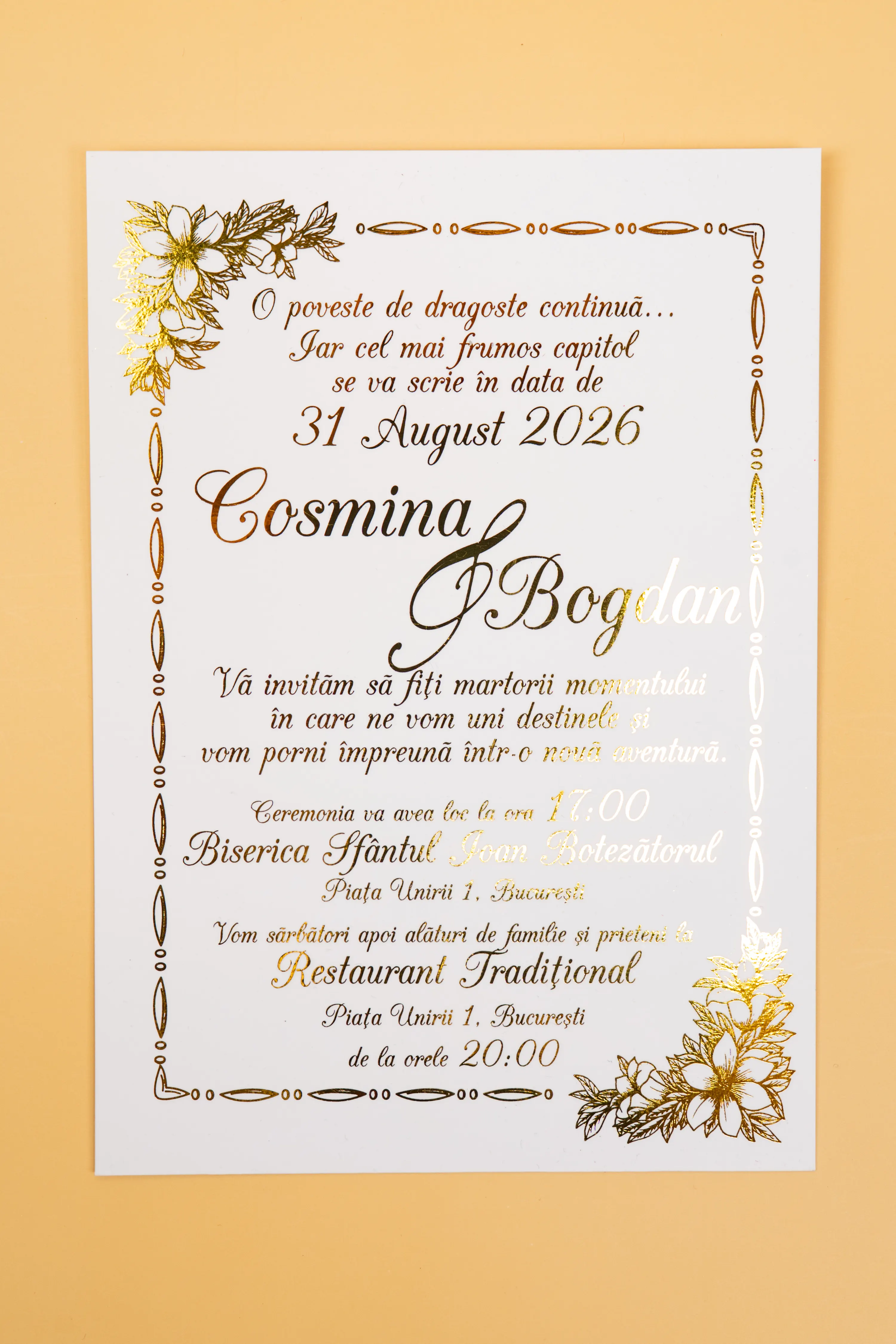 Invitatie Nunta Model 2 scris auriu, argintiu, rosu, verde, albastru [1]