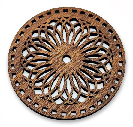 Suport / Coaster model 3 din lemn, diametru 10cm [1]