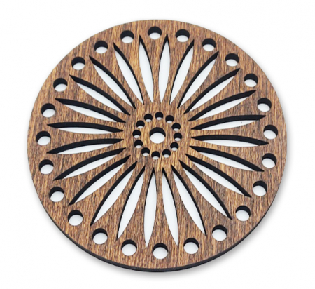Suport / Coaster model 4 din lemn, diametru 10cm [1]