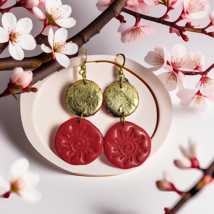 Cercei Red And  Gold [2]