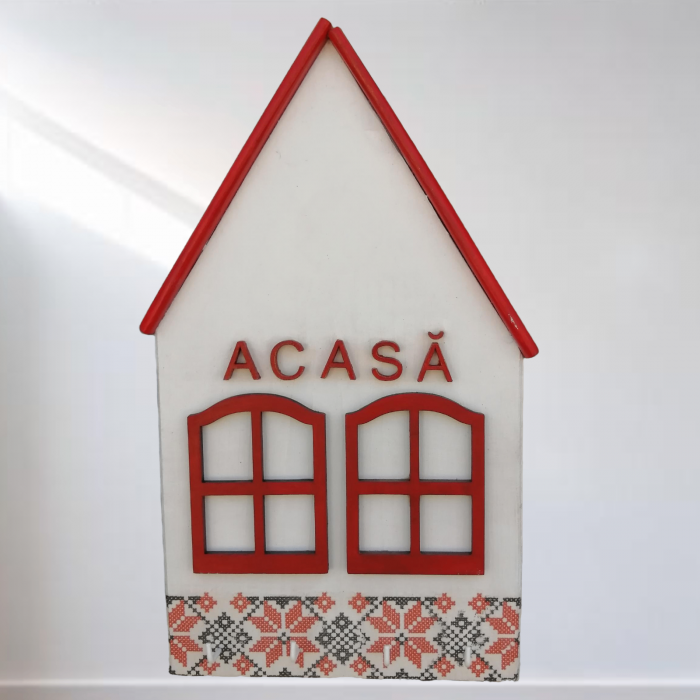 Cuier mare casa cu motive traditionale-rosu [1]