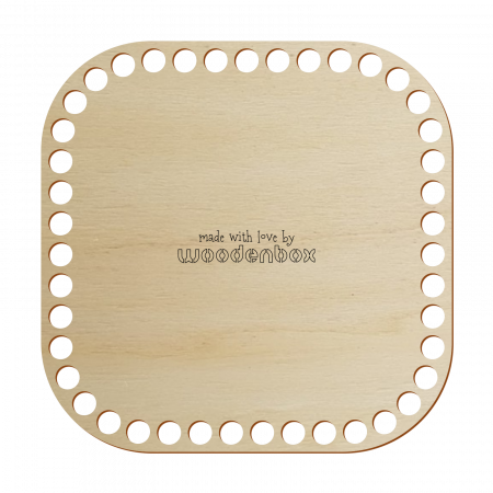 Baze crosetat - Baza crosetat - Patrat rotunjit