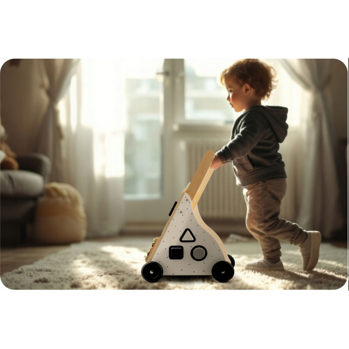 Antemergator din lemn cu diverse activitati, 28 x 35 x 53 cm, Ricokids RK-875 [3]