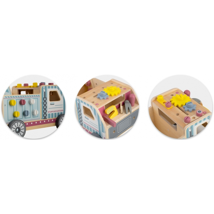 Antemergator din lemn tip atelier si diverse activitati, 40 x 28 x 43 cm, Ricokids RK-874 [6]