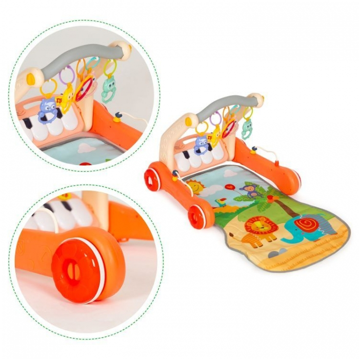Antemergator educational 2 in 1 cu salteluta de joaca Huanger HE0638 [9]