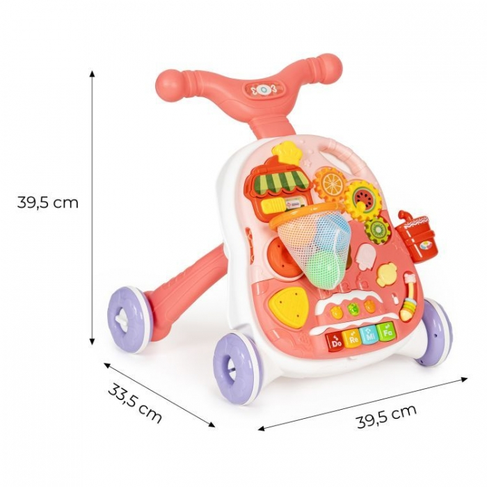 Antemergator educational 2 in 1 Huanger HE0815 - Alb cu roz [8]