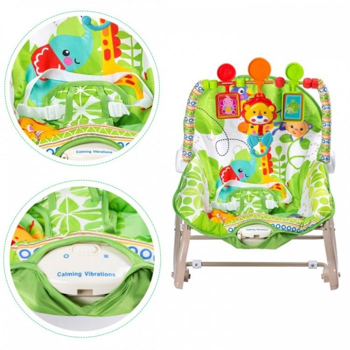 Balansoar cu vibratii 3 in 1 Ecotoys 8616 - Jungla [4]