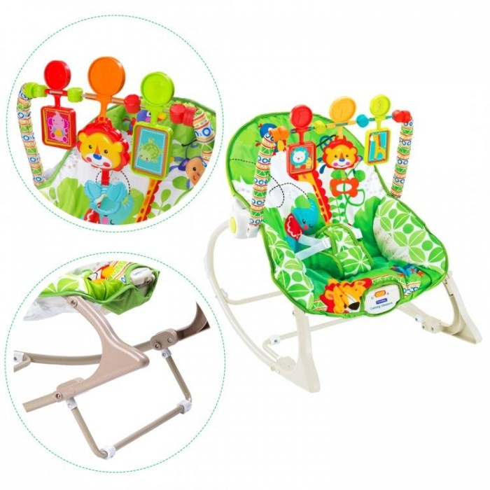 Balansoar cu vibratii 3 in 1 Ecotoys 8616 - Jungla [3]