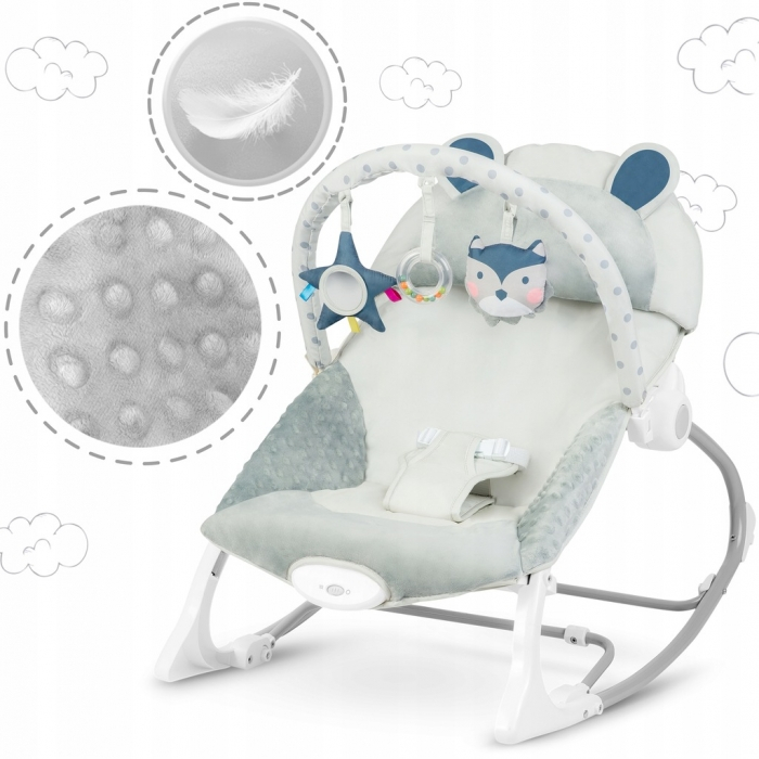Balansoar cu vibratii Ricokids 7308 - Gri [8]
