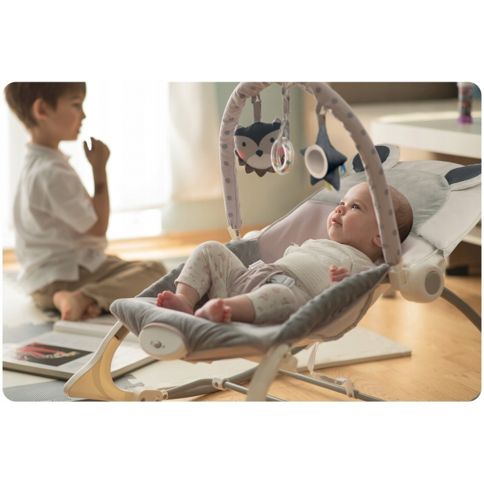 Balansoar cu vibratii Ricokids 7308 - Gri [5]