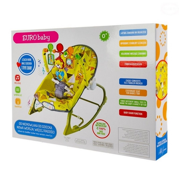 Balansoar EURObaby Little Savanna - Galben [2]
