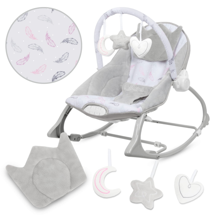 Balansoar multifunctional cu sunete si jucarii Kidwell Pino - Feathers [2]