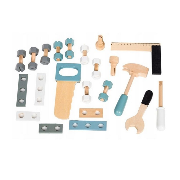 Banc de lucru cu unelte din lemn cu 32 de elemente Ecotoys 1172 [3]