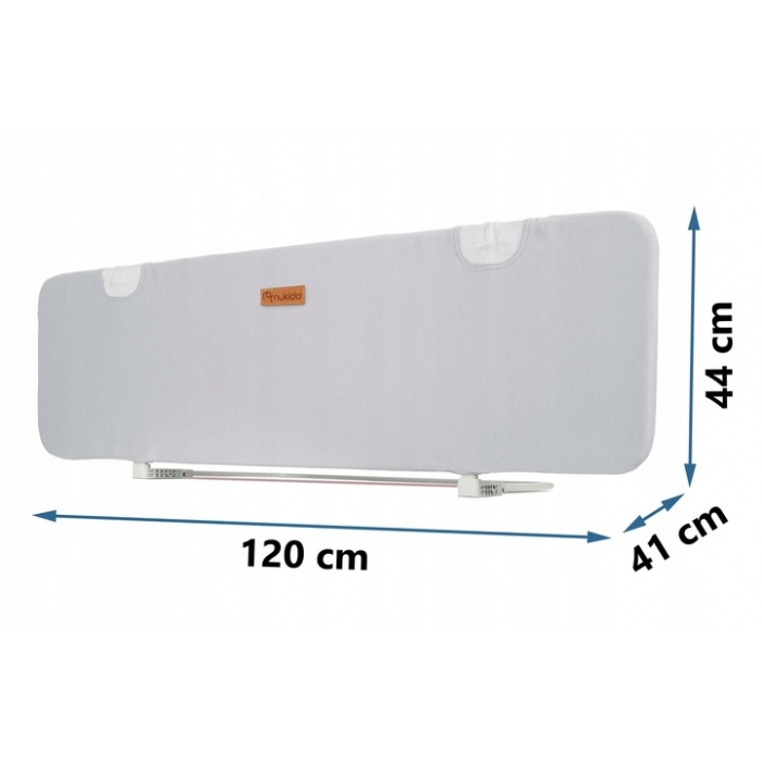 Bariera de protectie pentru pat 120 x 44 x 41 cm Nukido 722500 -Gri [6]