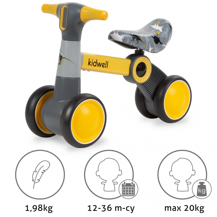 Bicicleta fara pedale Kidwell PETITO Dino [10]
