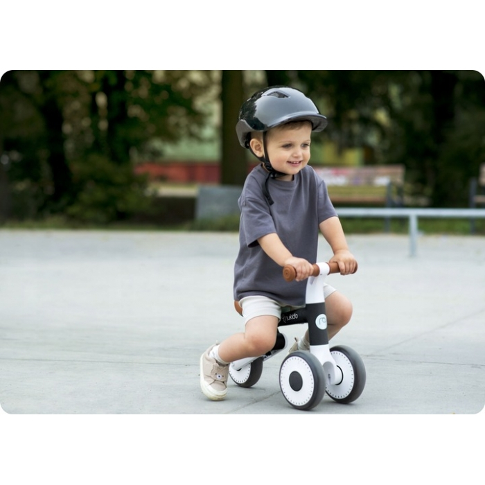 Bicicleta fara pedale pentru copii, 51 x 18.5 x 36 cm, roti EVA, Nukido NK-603 - Negru [7]