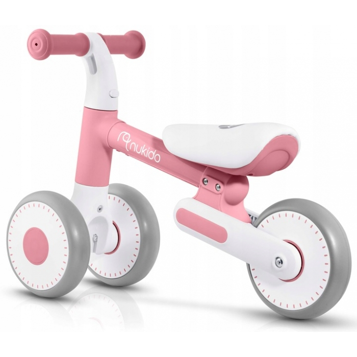 Bicicleta fara pedale pentru copii, 51 x 18.5 x 36 cm, roti EVA, Nukido NK-603 - Roz [8]