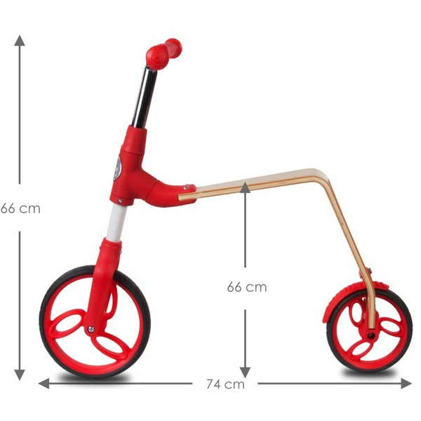 Bicicleta fara pedale/trotineta Sun Baby 006 EVO 360 Red [10]