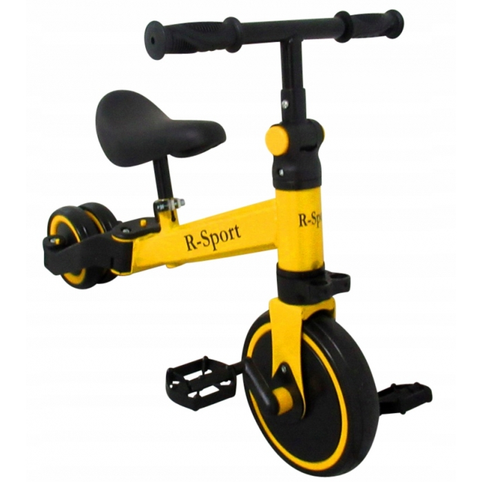 Bicicleta multifunctionala 4 in 1 cu pedale detasabile P8 R-Sport - Galben [2]