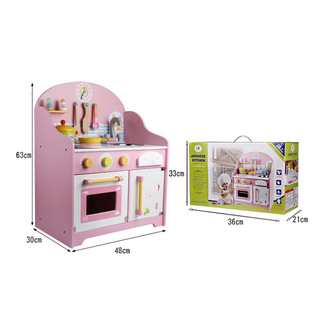 Bucatarie din lemn cu ustensile, pentru copii 63 cm, 3 ani [8]