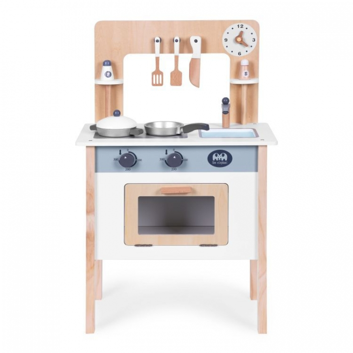 Bucatarie din lemn pentru copii cu accesorii, 48 x 26 x 77 cm, Ecotoys HM232569 [3]