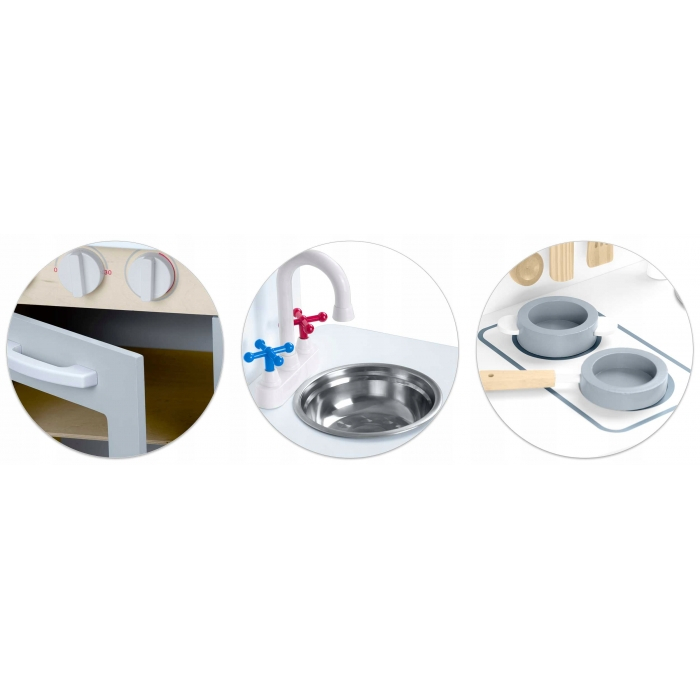 Bucatarie interctiva din lemn cu accesorii Ricokids 785200 [3]