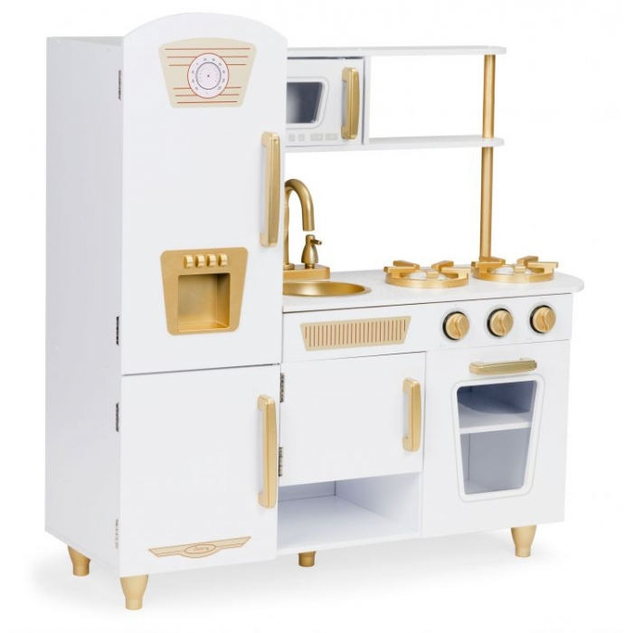 Bucatarie mare din lemn pentru copii cu accesorii Ecotoys 7267 [3]