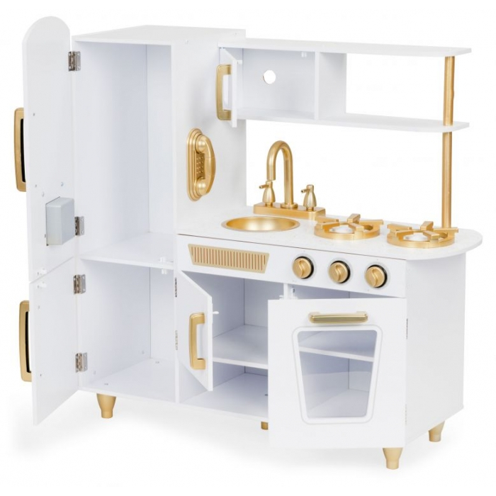 Bucatarie mare din lemn pentru copii cu accesorii Ecotoys 7267 [4]