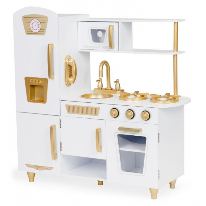 Bucatarie mare din lemn pentru copii cu accesorii Ecotoys 7267 [1]