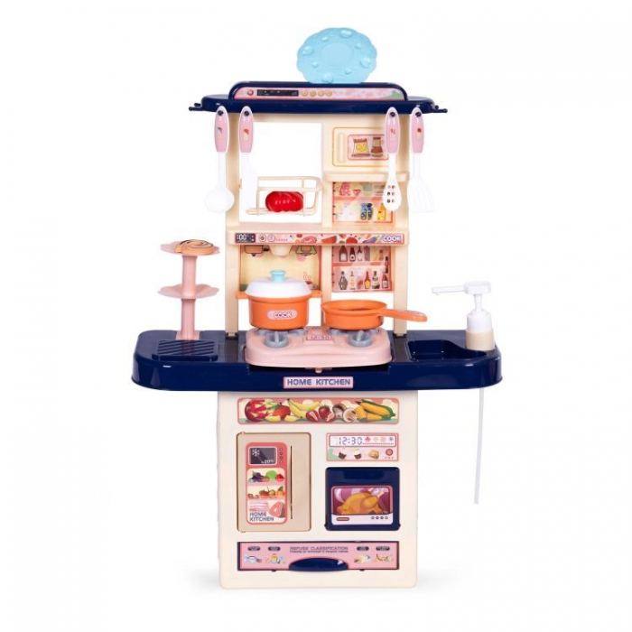 Bucatarie pentru copii cu sunete si accesorii Ecotoys 65T-1 - Bleumarin [3]
