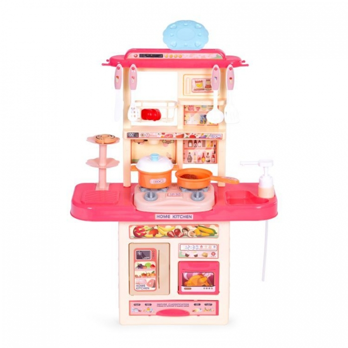 Bucatarie pentru copii cu sunete si accesorii Ecotoys 65T-2 - Roz [3]