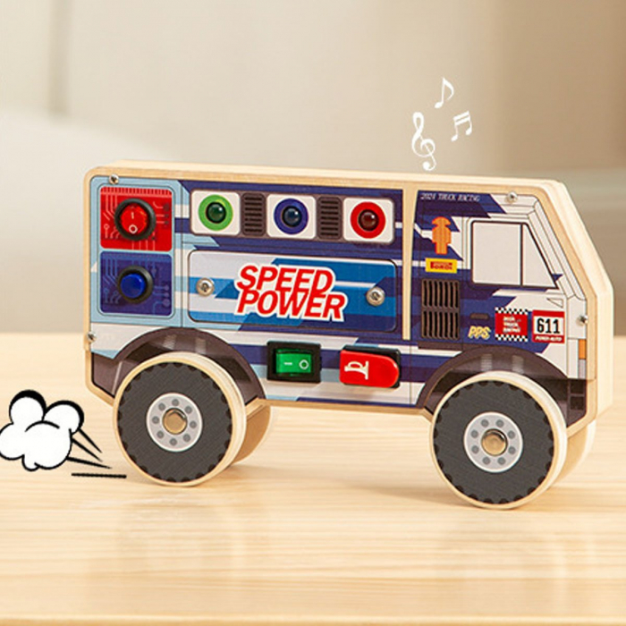 Busy Board din lemn cu lumini Onshine Camionul [2]