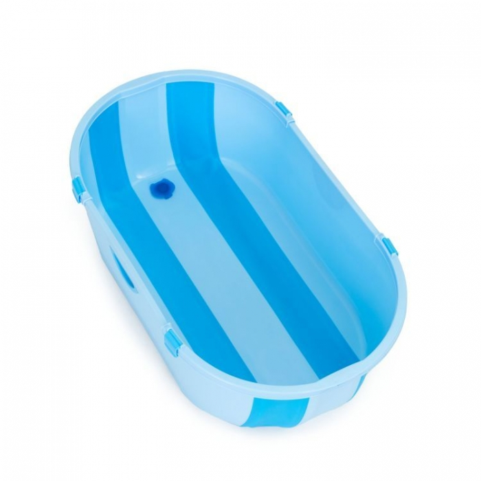 Cadita de baie cu dop de scurgere Ecotoys HA-B46 - Albastru [5]