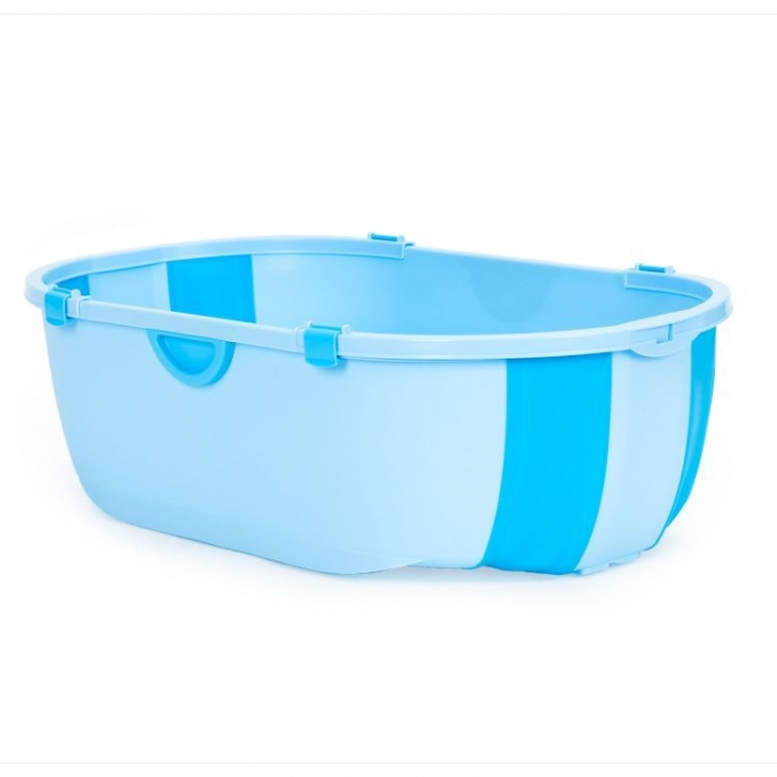 Cadita de baie cu dop de scurgere Ecotoys HA-B46 - Albastru [3]