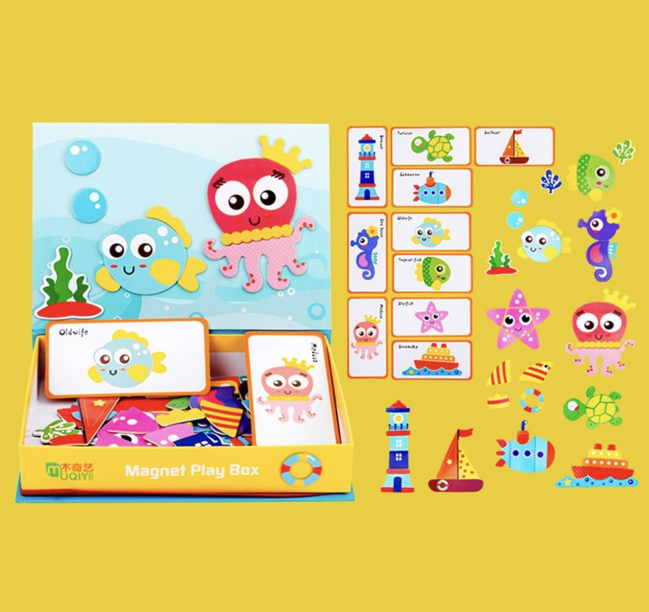 Carte magnetica Animale marine Magentic Play Box [2]