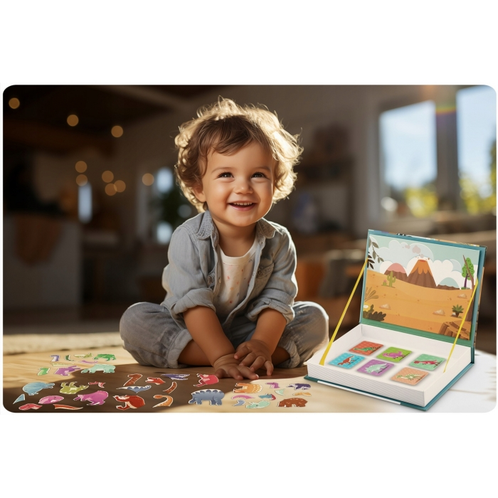 Carte magnetica tip puzzle Lumea Dinozaurilor Ricokids RK-770 [5]