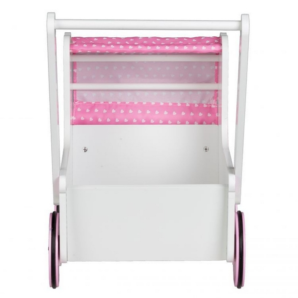 Carucior de papusi din lemn TT003 Ecotoys - Roz [3]