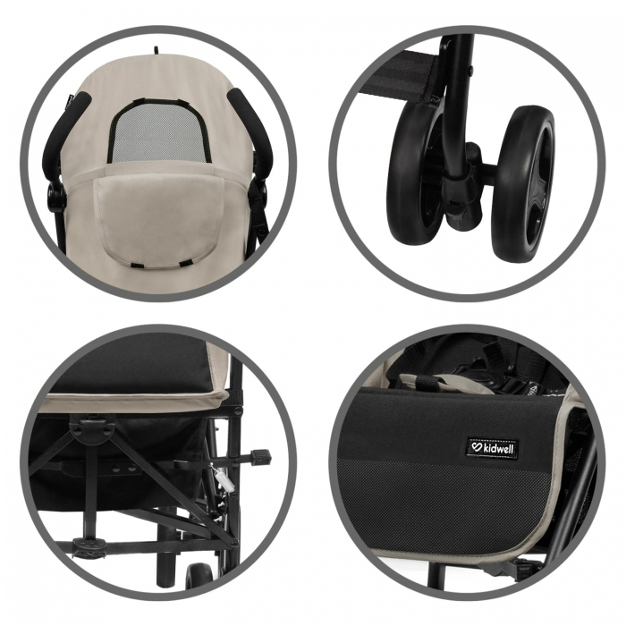 Carucior sport Kidwell Qugar Beige Black [10]