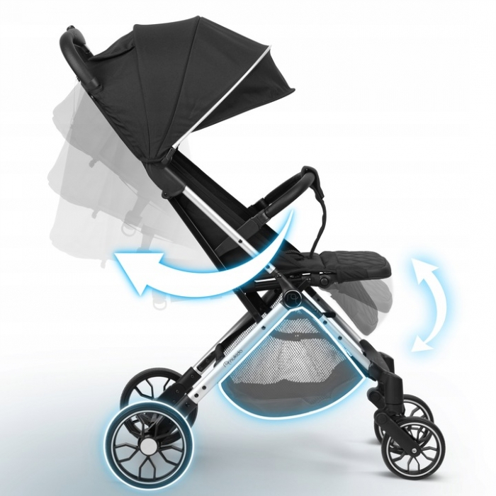 Carucior sport pentru copii, 78 x 33 x 104 cm, Nukido Paseo 716000 - Negru [3]