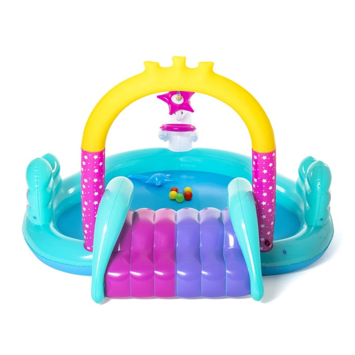 Centru de joaca copii, Bestway Unicorn, gonflabil, PVC, 274 x 195 x 137 cm [4]