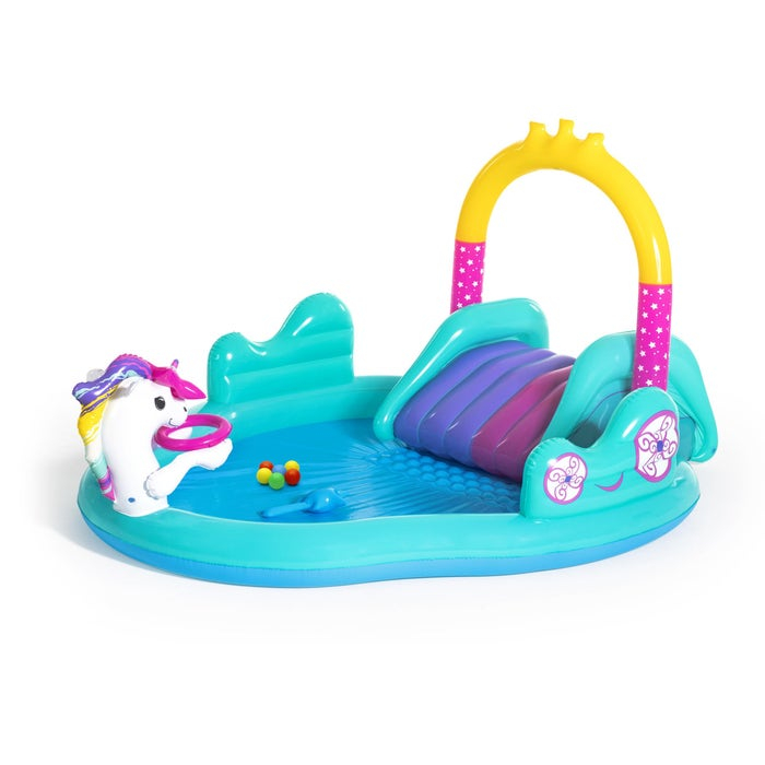 Centru de joaca copii, Bestway Unicorn, gonflabil, PVC, 274 x 195 x 137 cm [6]