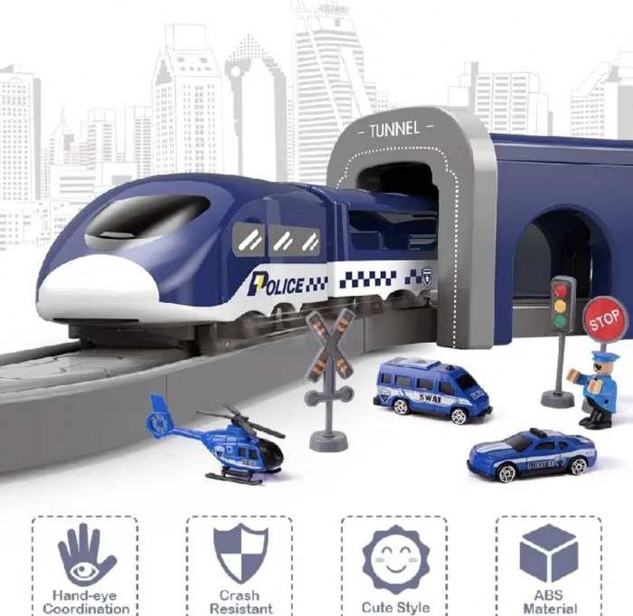 Circuit Tren Electric cu Accesorii 66 Piese [3]