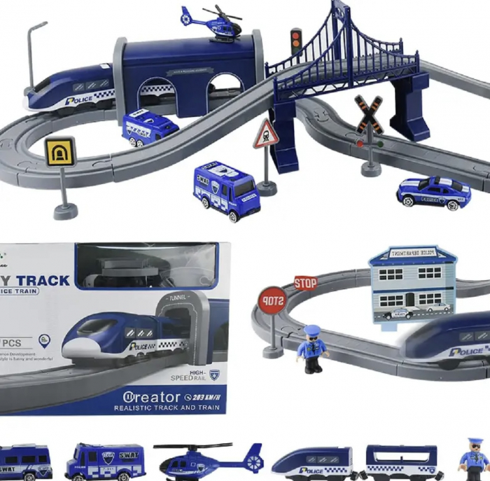Circuit Tren Electric cu Accesorii 66 Piese [2]
