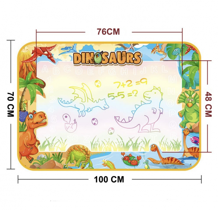 Covoras cu dinozauri Set educativ desen Marker cu apa [7]