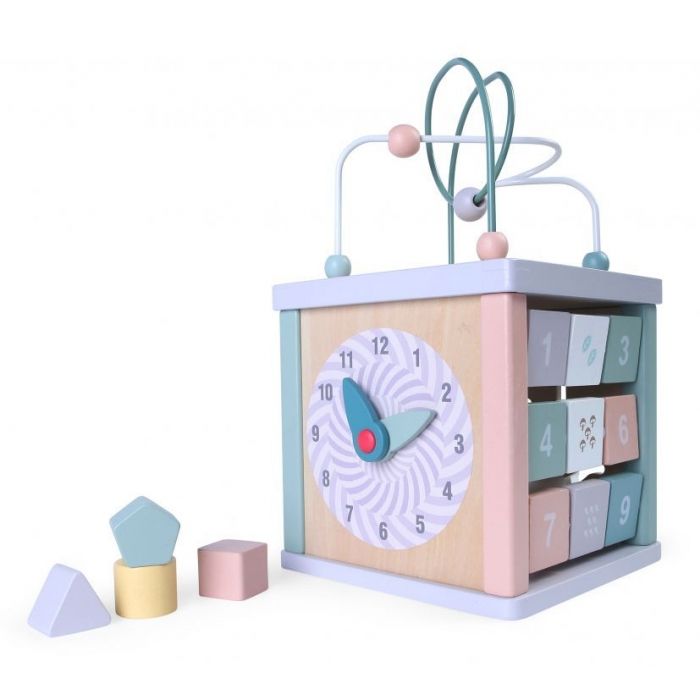 Cub educational din lemn Ecotoys 1021 [4]