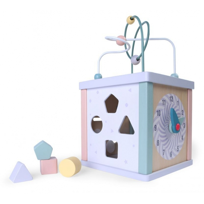 Cub educational din lemn Ecotoys 1021 [3]