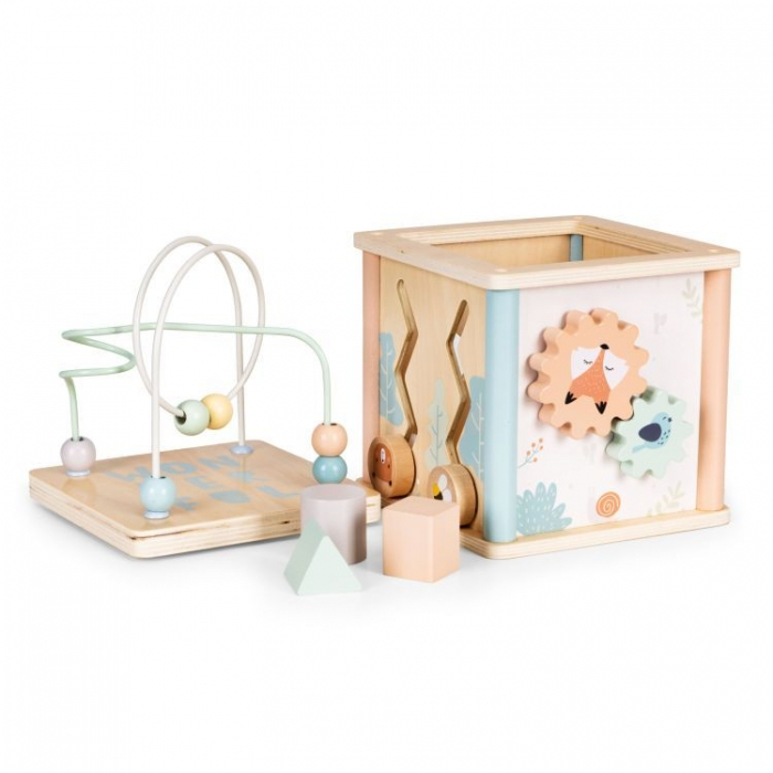Cub educational din lemn pentru copii Ecotoys 1001 [3]