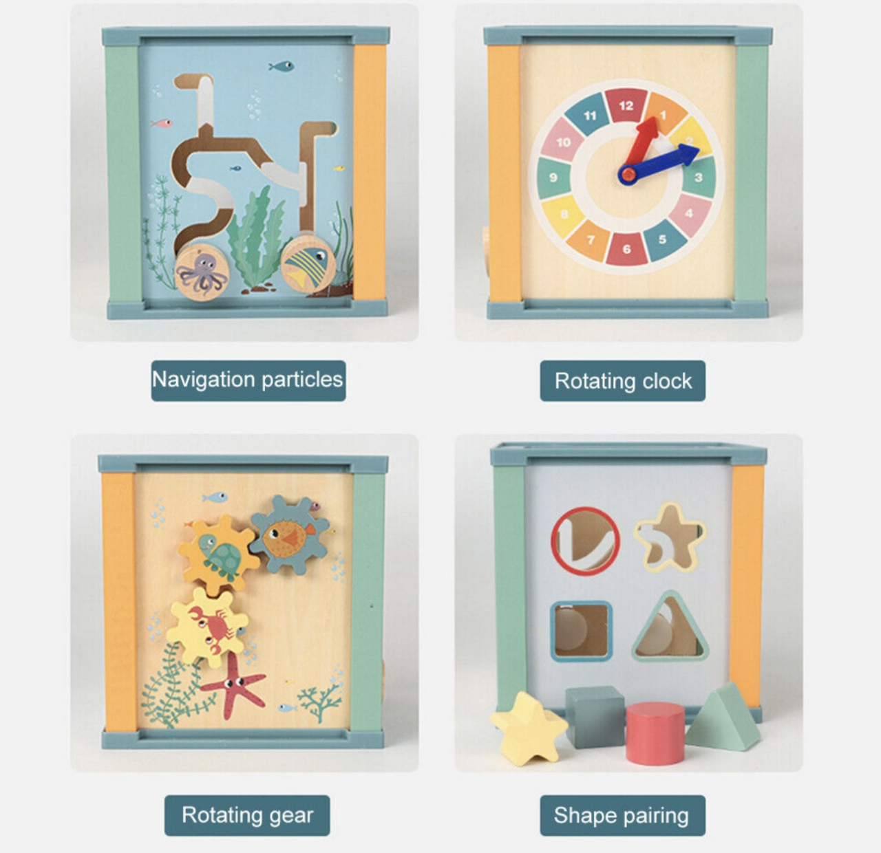 Cub educativ copii 5in1 Labirint activitati motrice Ocean [2]
