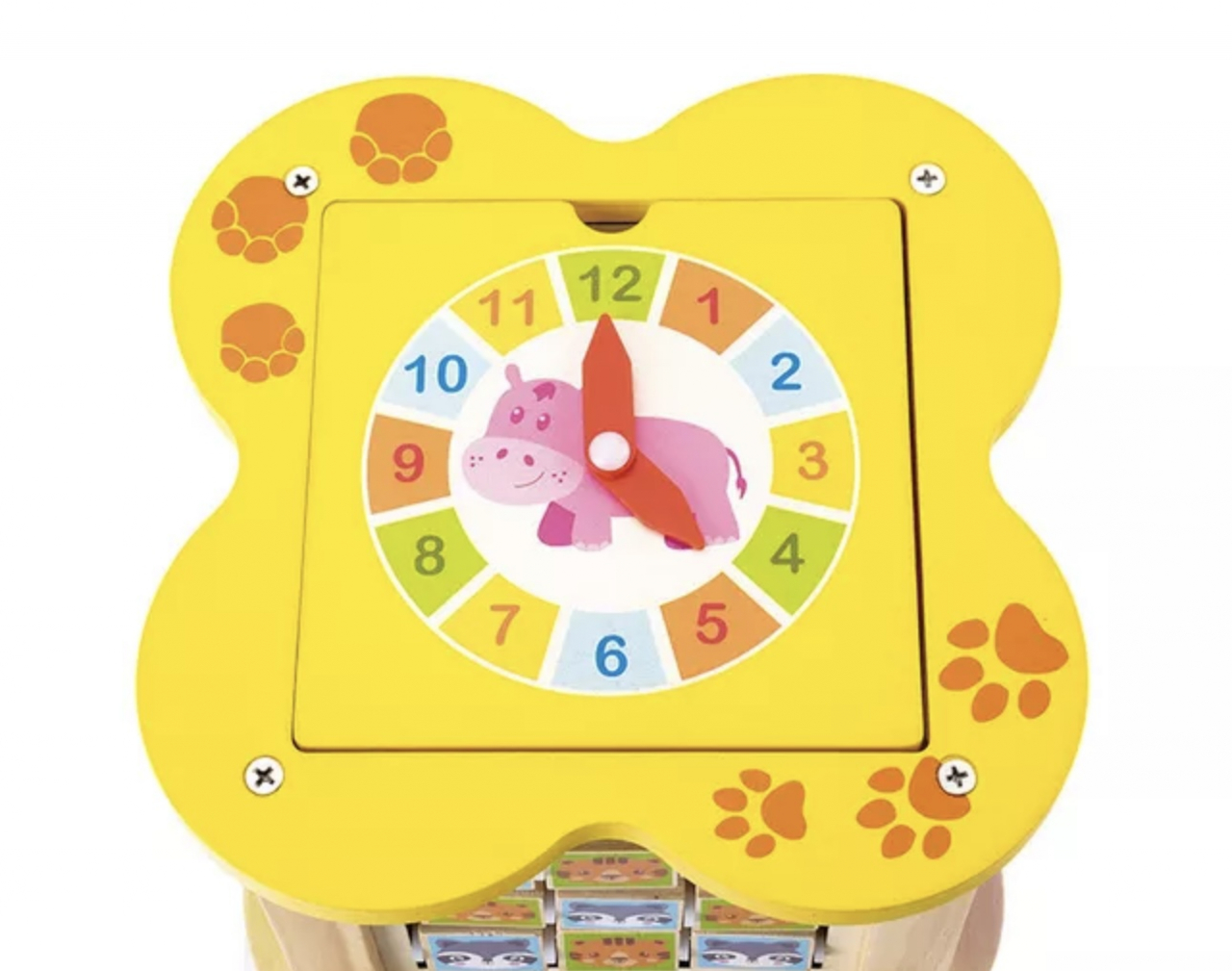 Cub educativ din lemn cu 6 activitati Mini Animal Cube [3]